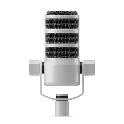 RØDE PodMic Cardioid Dynamic Broadcast Microphone - White - color: PodMic White