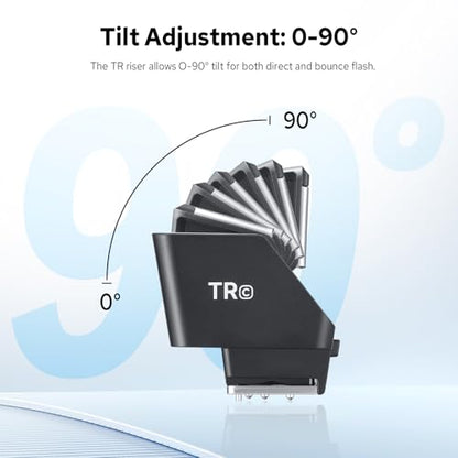 Godox TR-C TTL Hot Shoe Riser for Canon Camera, Hot Shoe Extender for Godox iT30Pro-C iT20-C iT22-C iM30 iM20 iM22 Mini Flash, 0-90° Tilt Adjustment, Raises Flash 30mm Height to Reduce Lens Shadow - size: TR-C
