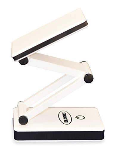 IdeaWorks LED Lamp for Desk - Collapsible, Portable from Home to Office, Acrylonitrile Butadiene Styrene, White - color: White