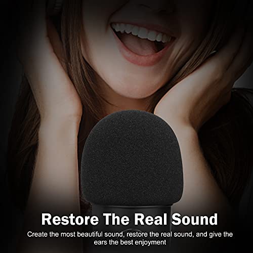 Foam Microphone Windscreen for Blue Yeti - Professional Pop Filter for 2.5 Inch Diameter Microphones Sponge Mic Cover 2Pcs