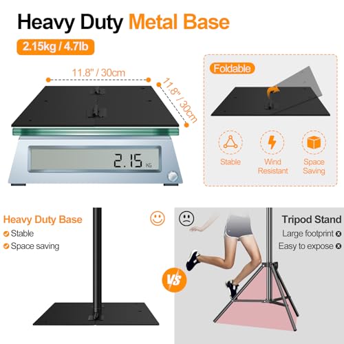 FUDESY Backdrop Stand Heavy Duty, 8.5x10ft Adjustable Photo Background Pipe and Drape Backdrop Stand Kit with Metal Base for Photography Parties Birthday Video Studio - size: 8.5x10ft