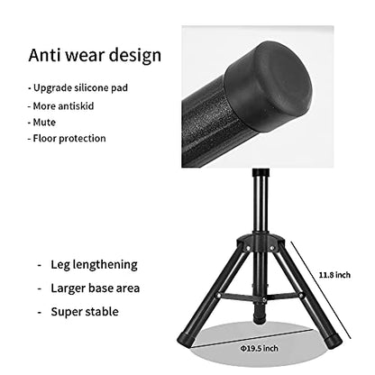 ZQIAN BEAUTY 55 Inch Heavy-duty Wig Head Stand, Adjustable Metal Mannequin Head Stand Tripod For Hairdressing Training Head, Wig Stand Tripod with Tool Tray (Black, Mannequin Head Not Included) - color: Black, size: 55 Inch