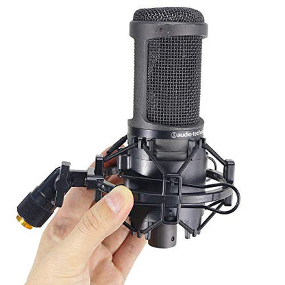 SUNMON AT2020 Shock Mount, Shock Mount Stand Reduces Vibration Noise for Audio Technica AT2020 AT2035 AT4040 AT2020USB ATR2500x Condenser Micphone - color: Shock Mount