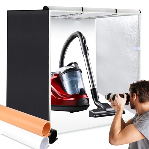 Light Box Photography, PULUZ 31'' Portable Photo Studio Light Box with 156 LED Lights ＆3 Color Backdrops Professional Photography Lighting Tent Kit for Big Product Photography Lightbox - color: 31.5x31.5x31.5in