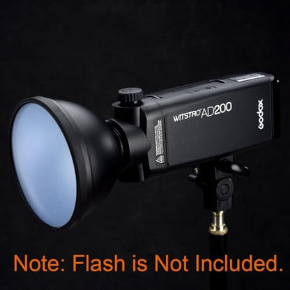 Godox AD-S2 Standard Reflector with Soft Diffuser for Godox AD200Pro II AD200 Pro AD200 AD180 AD360 AD360II Flashes