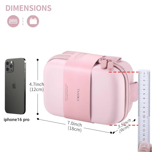TAAOKA Digital Camera Case, Waterproof & Protective Small Camera Bag with 2 Carrying Ways, Lightweight camera sling bag for PowerShot ELPH 180/190 / Sony DSCW800/DSCW830 - Pink - color: Pink, style: Style1