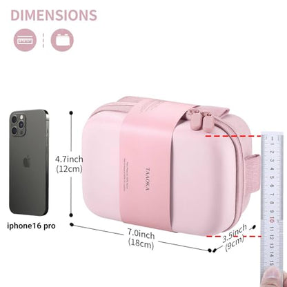 TAAOKA Digital Camera Case, Waterproof & Protective Small Camera Bag with 2 Carrying Ways, Lightweight camera sling bag for PowerShot ELPH 180/190 / Sony DSCW800/DSCW830 - Pink - color: Pink, style: Style1