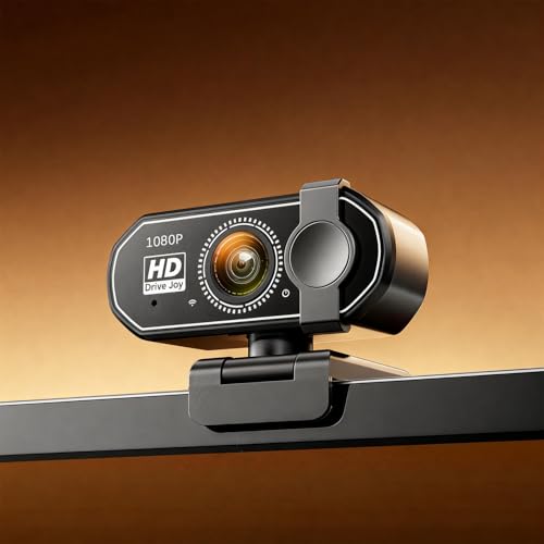 1080P Webcam with AF Auto-Focus, Independent ISP Noise Reduction & Dual Noise-Canceling Mics, Plug&Play Computer Camera for Zoom/Teams/Facetime