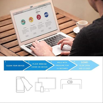 3 Pack Laptop Web Camera Cover Ultra Thin (0.027in) Webcam Cover Slide with Lively Panda Design for Laptop, Desktop, PC, MacBook, iMac, Computer, Smartphone