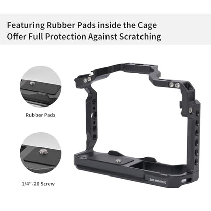 EOS R100/R50 Camera Cage, EOS R50/R100 Cage for Canon EOS R100 R50 Camera Case Camera Rig Cold Shoe
