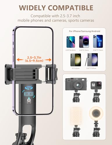 71" Selfie Stick Tripod, All in One Quadripod with Remote & Phone Holder, Extendable Cell Phone Tripod, Travel Tripod Stand Compatible with for Cell Phone & Camera, iPhone, Android,Video Recording - size: 71in-Phone Tripod