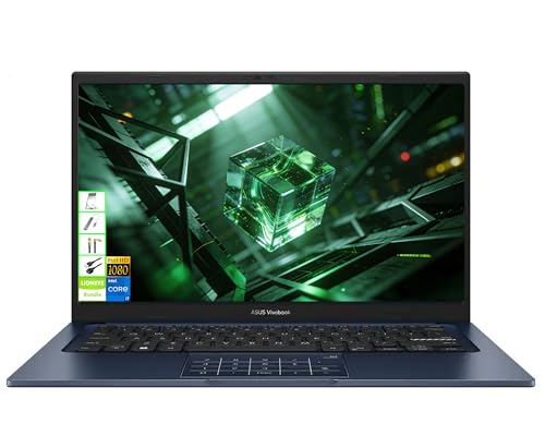 ASUS 2026 Vivobook 14" FHD Laptop, 10 Cores Intel i7 Processor, 12GB RAM 512GB SSD, Windows 11, Thin&Light Notebook for Business & Students, Ideal for Office, Video Conferencing&Travel Use, LE Bundle - size: 12GB RAM|512GB Storage
