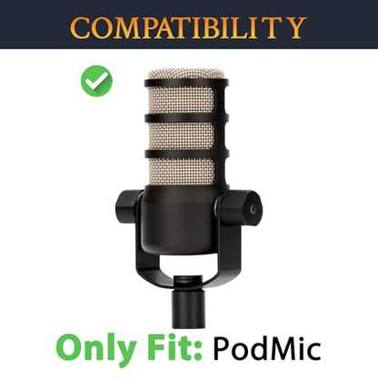 SOULWIT 2Pcs Pop Filter for RØDE(Rode) PodMic - Black