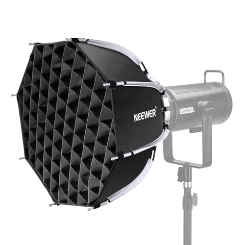 NEEWER 18"/45cm Octagonal Softbox, Quick Release Bowens Mount Softbox with Honeycomb Grid, Light Diffusers, Bag for RGB CB60 CB60B CB200B MS60B MS60C MS150B S101-300W/400W Pro Vision 4 Q4, NS21P - size: 18"