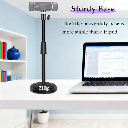 Webcam Stand, 18 Inch Web Cam Stand for Desk, Adjustable Webcam Mount Camera Stand for Logitech Webcam C922 C930e C920S C920 C615 C960 C920x BRIO 4K NexiGo N60, Phones, Cameras - size: 18 Inch