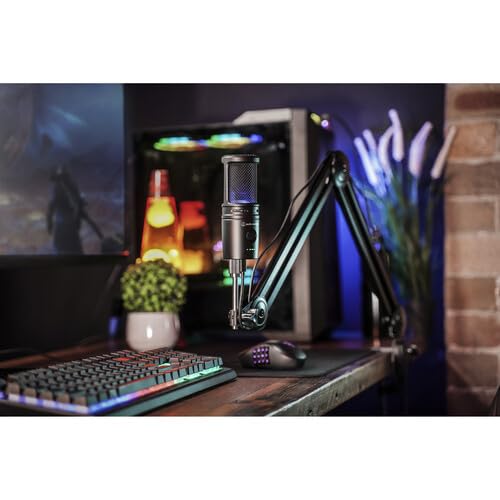 Audio-Technica AT2020USB-XP Cardioid Condenser USB Microphone + PodMaster Boom Broadcast/Podcast Boom Arm Mic Stand + Microfiber Cleaning Cloth + Goby Labs Microphone Cleaner