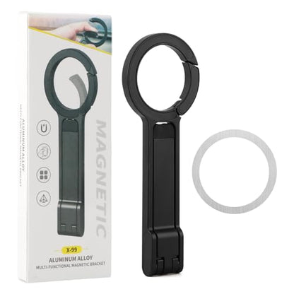 Magnetic Phone Tripod Foldable Aluminum Mini Tripod for i-Phones, Magnetic Pocket Phone Tripods Quick Mount Compatible with Mag-Safe for i-Phones 17/16/15/14/13/12