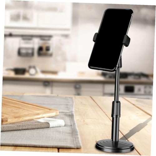 POPETPOP Adjustable Mobile Phone Stand Desk Phone Holder for Home Office Height Angle Adjustable Cellphone Stand Portable Multi-Functional for Streaming and Video Calls