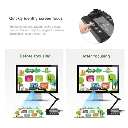 4K 15MP Webcam with Zoom, Autofocus, and Foldable Design for Windows Mac and Chromebooks, Document Camera for Online Classes, Video Conferencing, and Live Video Conferencing HSV229