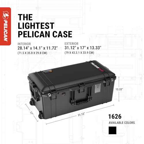 Pelican 1626 Air Case No Foam (Black)
