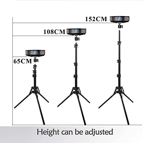 Coret Mini Projector Stand, Portable Camera Holder with 360 Rotatable Head, Adjustable Height 26-60in - size: 26-60in