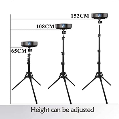 Coret Mini Projector Stand, Portable Camera Holder with 360 Rotatable Head, Adjustable Height 26-60in - size: 26-60in