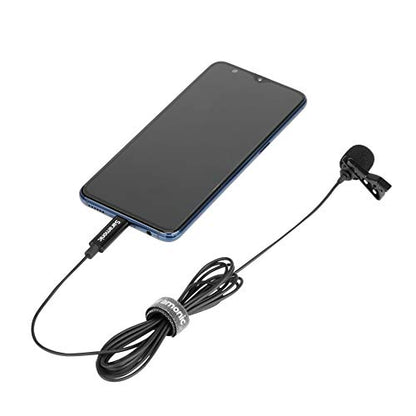 Saramonic LavMicro U3A USB-C Lavalier Microphone, Android, new iPad, Computers & More with 6.6' Cable & 90˚ Adapter for Vlogging, Interviews, YouTube, TikTok, Live Streaming - style: USB-C - 6.6'