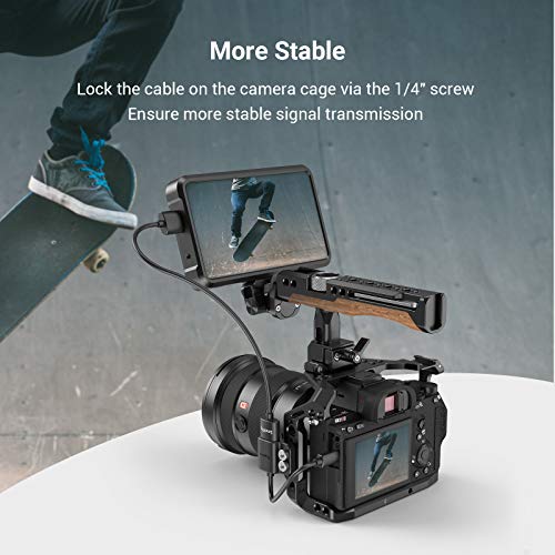 SMALLRIG Ultra Slim 4K Adapter Cable (D to A), Micro-Sized Ports Male to Full-Sized Ports Female, 4K@60HZ, for Sony A7R IV A7RIII A7III A7II A7RII / for Fujifilm X-T2 X-T3-3021 - style: D to A（10cm）