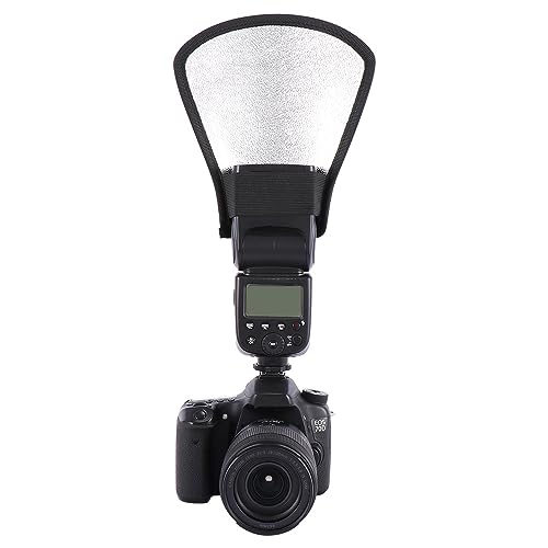 Leadigol 2PCS Flash Diffuser,Camera Flash Diffuser Double-Sided Flash Softbox Photo Light Reflector with Elastic Strap