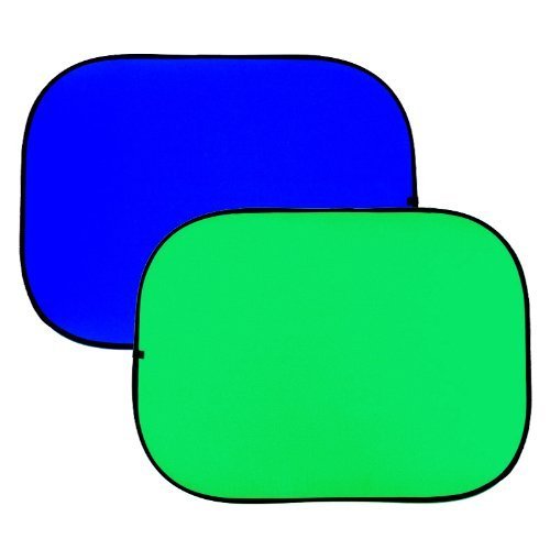 Fancierstudio 2 in 1 Chromakey Green Screen Chromakey Blue Screen Collapsible Backdrop Collapsible Reversible Background 5'x7' Chroma-Key Blue/Green By Fancierstudio RE2010 BG
