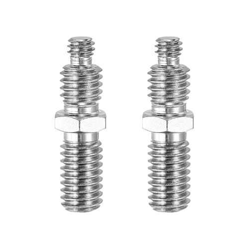 PATIKIL Tripod Screws Adapter 1/4" to 3/8" Male Thread Reducing Screw Tripod Mounting Thread Converter for Tripod Monopod of Camera, 2Pcs - size: E8