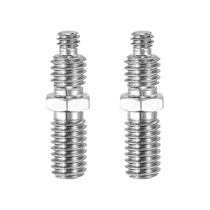 PATIKIL Tripod Screws Adapter 1/4" to 3/8" Male Thread Reducing Screw Tripod Mounting Thread Converter for Tripod Monopod of Camera, 2Pcs - size: E8