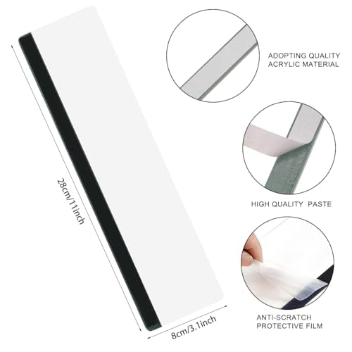 Monitor Memo Board 2Pcs Office Desk Accessories Computer Monitor Sticky Note Holder for Computer Screen Acrylic Desktop Memo Board for Women Men Home Office