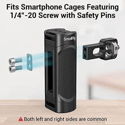 SmallRig Side Handle for Smartphone Cage Phone Video Rig Lightweight w 1/4 Threads - 2772 (Pack of 2) - size: 2772 (Pack of 2)