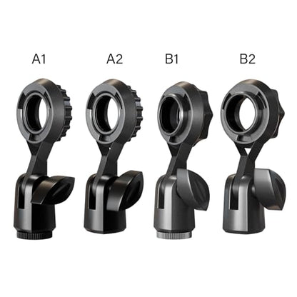 Metal Microphone Clip Microphone Shock Mount Bracket Holder Simple Stand Accessories Use Flexible Angled Desktop Condenser Mic Stand - color: Without conversion B