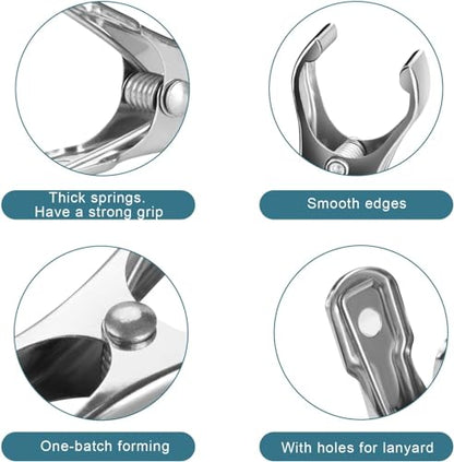 36 Pcs Garden Clips, Greenhouse Clamps, Stainless Steel Greenhouse Clips for Netting, Heavy Duty Row Cover Clips with a Strong Grip for Shade Cloth or Plant Cover on Gardening Hoops - style: 36 PCS Garden Clips