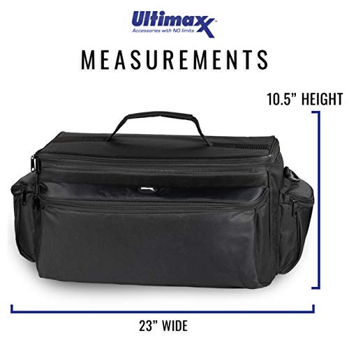 Ultimax’s Extra Large, Water-Resistant Gadget Bag Compatible With Camcorders and Accessories for Panasonic AG-AC160, AC30, AC90A, AC130A, AF100, HVX200, UX90, UX, 180HC-X1000, HC-X1, And More - size: Extra Large