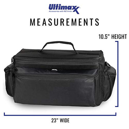 Ultimax’s Extra Large, Water-Resistant Gadget Bag Compatible With Camcorders and Accessories for Panasonic AG-AC160, AC30, AC90A, AC130A, AF100, HVX200, UX90, UX, 180HC-X1000, HC-X1, And More - size: Extra Large