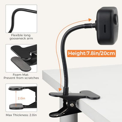 Flexible Clip Clamp Mount for Blink Outdoor 4 (4th Gen)/(3rd Gen)/Blink XT/XT2, Also for Blink Mini/Mini 2, Clip Holder with 7.8 inches Gooseneck Arm, Easy Installation Without Tools - 2Pack