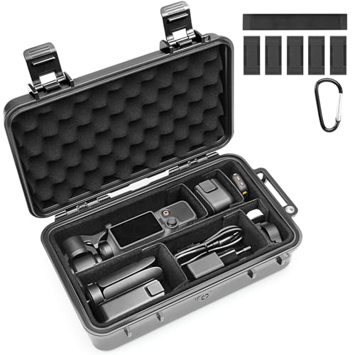 Camera Carrying Case, Waterproof Case for Gopro Hero 13/12/11/10/9 | Camera Organizer for DJI Pocket 3/4/4P, Insta360 x5/x4, DJI OSMO 360/Action Camera and Other Accessories