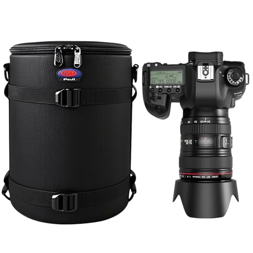 Camera Lens Case DSLR Camera Lens Bag, Lens Pouch Fits for Canon Nikon Pentax Sony Olympus Panasonic and Other Camera Lens - size: BL-0013