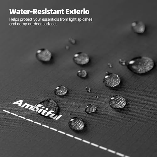 AMBITFUL AP-01 Water-Resistant Organizer Pouch, Ultra-Light Travel Storage Bag for Camera Accessories, Cables, Toiletries and Outdoor Gear (XL（13L）) - size: XL（13L）