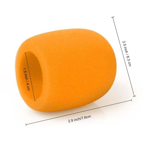 Thick Microphone Cover,Foam Mic Covers Windscreen Suitable for Most Standard Handheld Stage Microphone,Reusable Foam Covers (5 Pack)