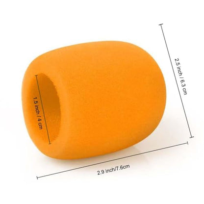 Thick Microphone Cover,Foam Mic Covers Windscreen Suitable for Most Standard Handheld Stage Microphone,Reusable Foam Covers (5 Pack)