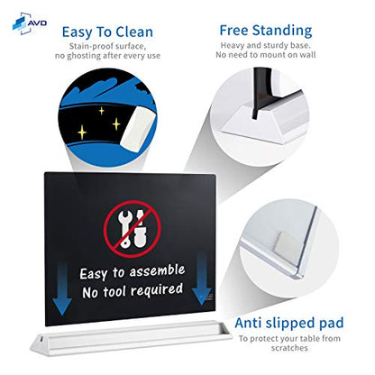 Audio-Visual Direct Magnetic Memo White Board Planner for Reception & Office (Divider, Black) - color: Black, size: Divider