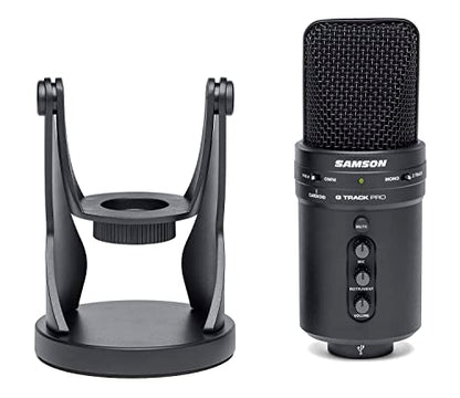 SAMSON G-Track Pro Professional USB Condenser Microphone with Audio Interface - color: Black