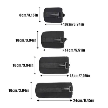 4PCS Lens Pouch Set, Neoprene Camera Storage Bags DSLR Case | Shock Absorption Water Resistant Soft Protective Bag for Camera Lens Storage, Portable DSLR Camera Cover Replacement Use