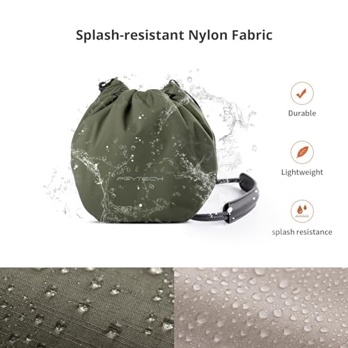PGYTECH OneGo Drawstring Small Camera Bag, Soft Cute Camera Pouch Handbag compatible with Mirrorless Cameras/Nikon/Canon/Sony/Fuji/Pocket 4 Camera Case - color: Forest