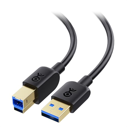 Cable Matters 5Gbps Long USB 3.0 Cable - 15ft, USB A to B Cable, USB3 Cord with Type-B 3.0 Connector for Hard Drive Enclosure/Built-in Hub and More, Black - color: Black, size: 15 Feet