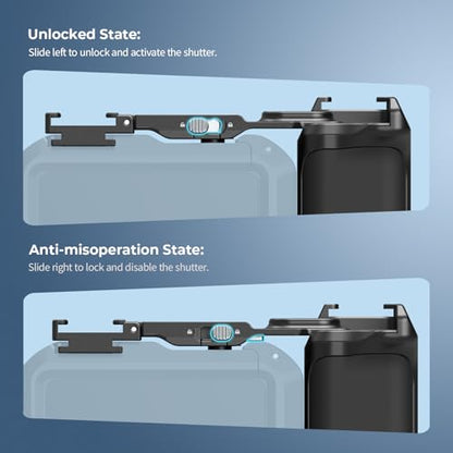 SmallRig Handle for DJI Osmo Action 6, Street Photography Side Grip with Shutter Button & Cold Shoe, Compatible with SmallRig Action 6 Cage 5887/5888, Wrist Strap Included for Street Photography-6259 - style: Grip